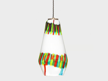 CONO #002 - Murano glass pendant lamp by Sogni Di Cristallo - view 2